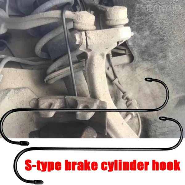 1/2pcs Brake Caliper Hangers Car Caliper Hooks with Rubber Tips Automotive Tool for Braking Bearing Axle and Suspension Work