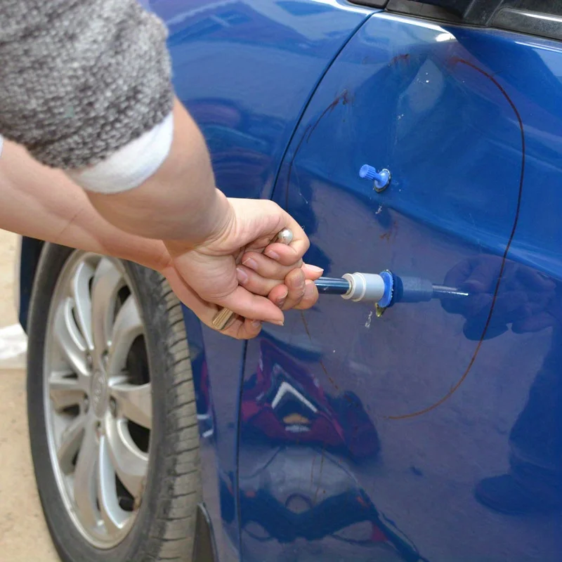 Dent Repair Puller Kit, Universal T Bar Repair Paintless Dent Repair Puller, Dent Removal Kit