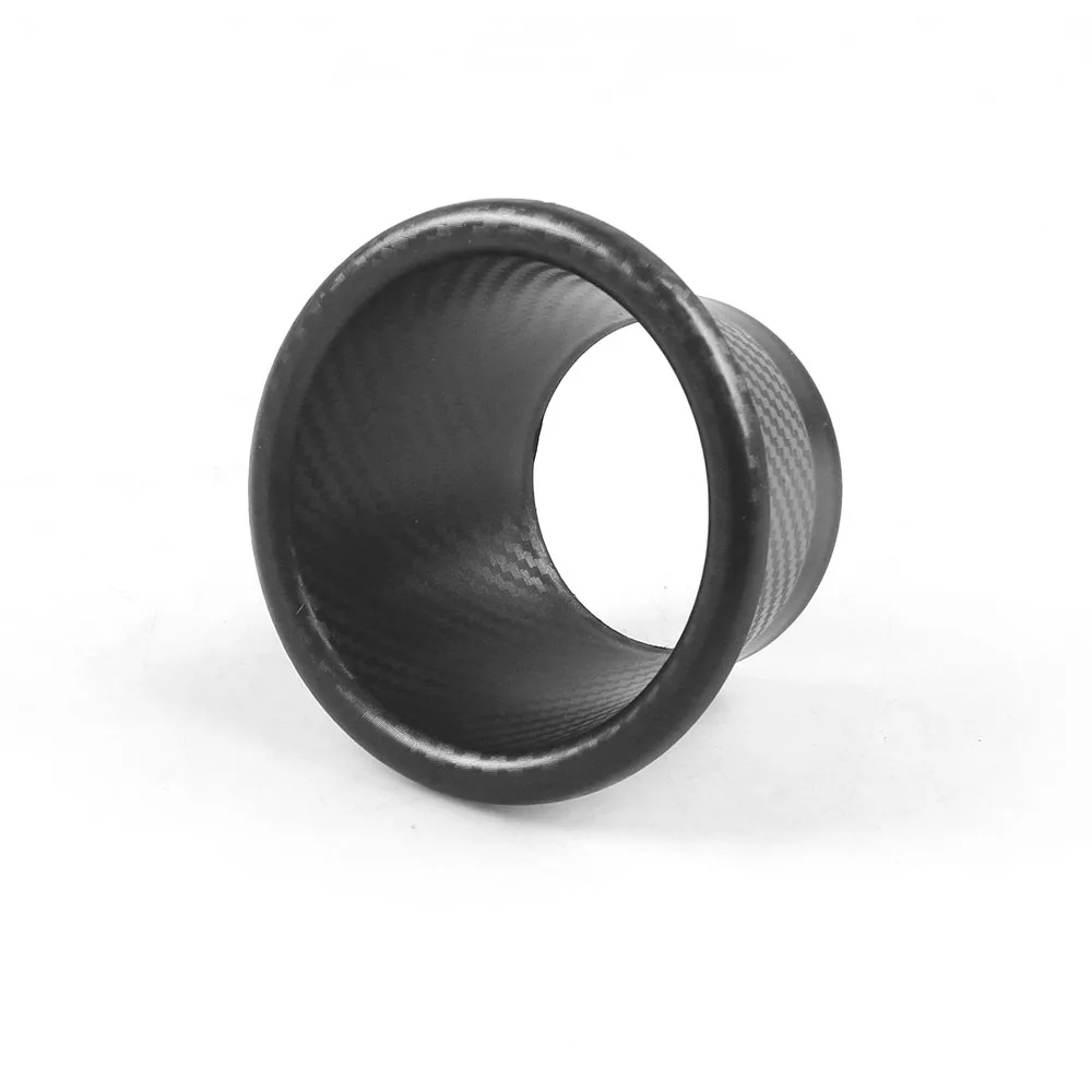 Air Intake Vent Car Front Bumper Grille Inlet Pipe Kit Injection System Funnel Turbine Universal Carbon Fiber Pattern