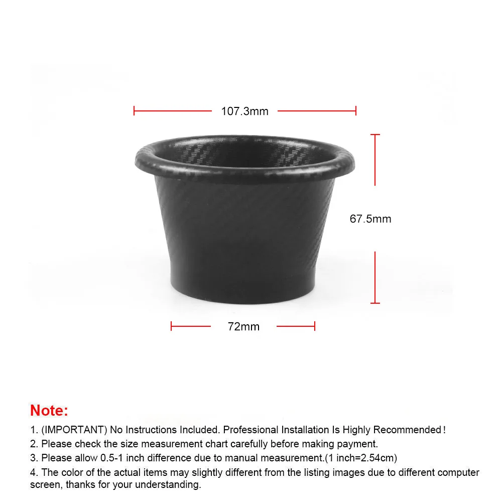 Air Intake Vent Car Front Bumper Grille Inlet Pipe Kit Injection System Funnel Turbine Universal Carbon Fiber Pattern