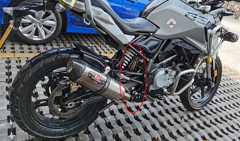 Motorcycle Exhaust Escape  Full System fit 51mm Muffler mid Link Pipe For BMW G310R G310GS 2017 - 2019 2020 2021