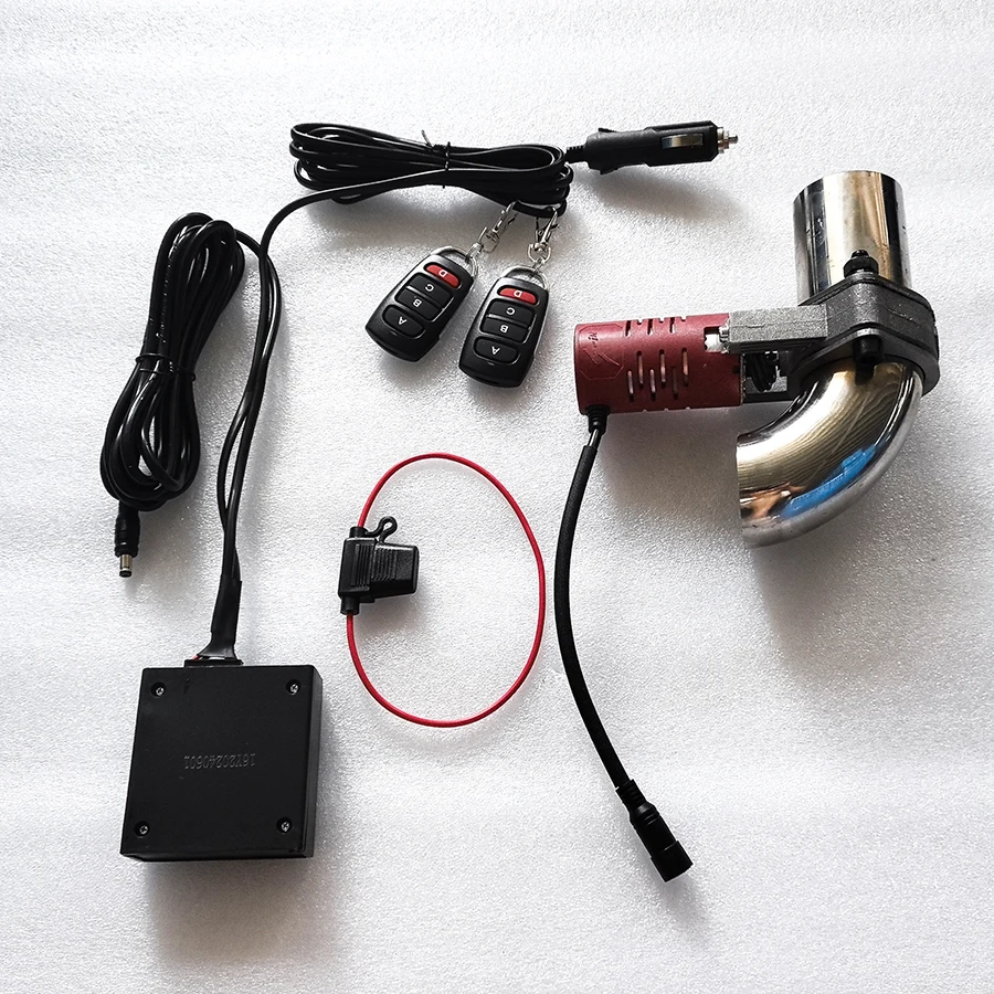 Exhaust Electric Cutout kit Remote Control Valve System 2.0 To 3.0 Inch Car Sounds Adjustable
