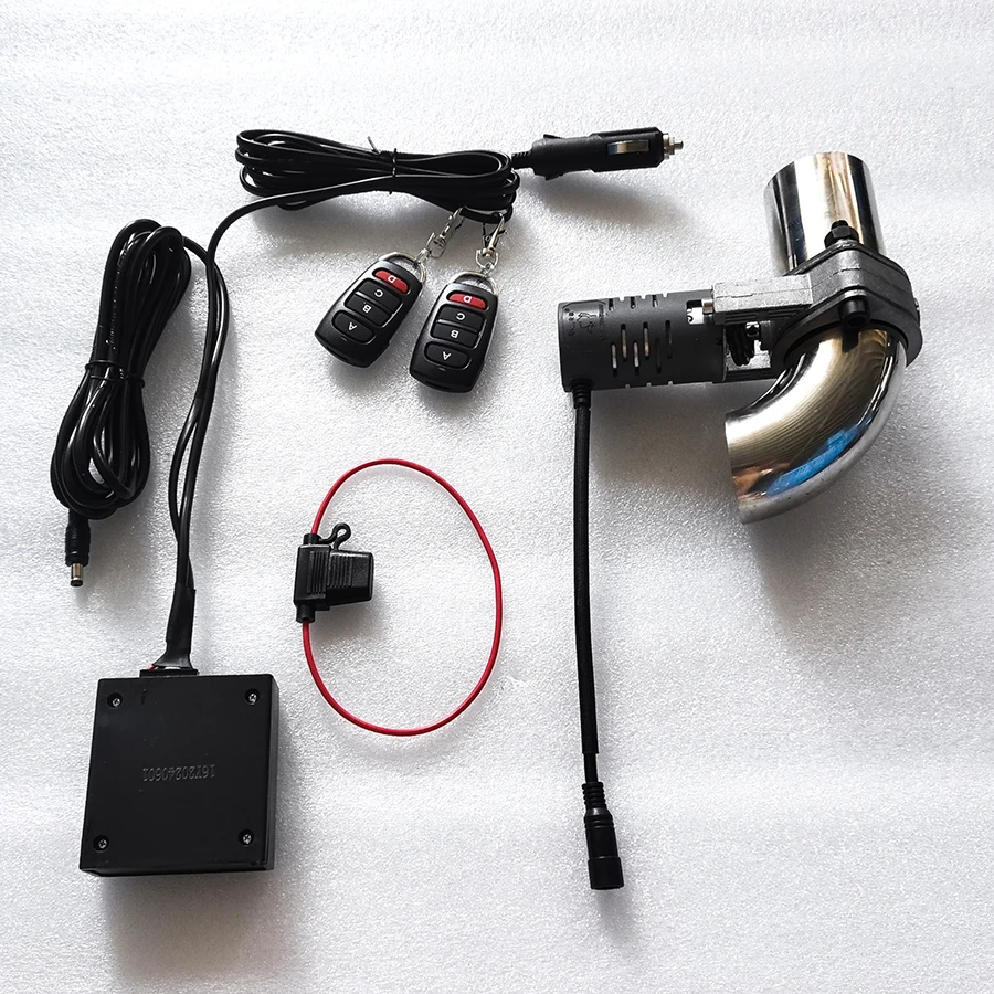 Exhaust Electric Cutout kit Remote Control Valve System 2.0 To 3.0 Inch Car Sounds Adjustable