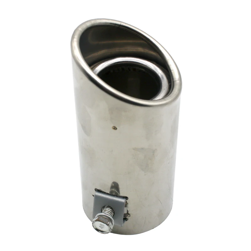 Exhaust Pipe Tip Car Auto Muffler Steel Stainless Trim Tail Tube Auto Replacement Parts Exhaust Systems Mufflers Vehicle
