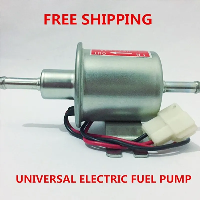 Universal diesel petrol gasoline 12v electric fuel pump HEP-02A low pressure fuel pump For Carburetor,Motorcycle,ATV
