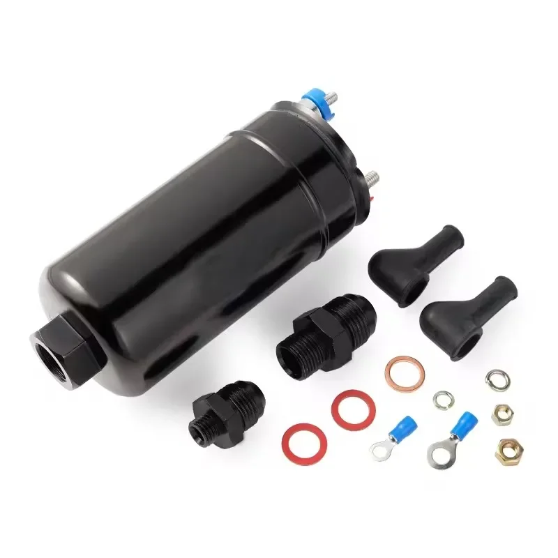 2131654-vapaok.jpg High Pressure Fuel Pump 300LPH Inline External Fuel Pump+8AN Outlet 044 Check Vavle Carbon Brush+Carbon Commutator Replaces - Image 2