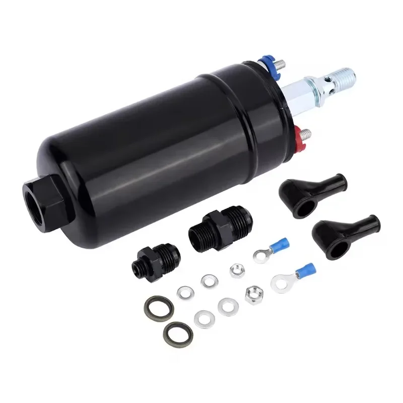 2131654-w935rp.jpg High Pressure Fuel Pump 300LPH Inline External Fuel Pump+8AN Outlet 044 Check Vavle Carbon Brush+Carbon Commutator Replaces - Image 3
