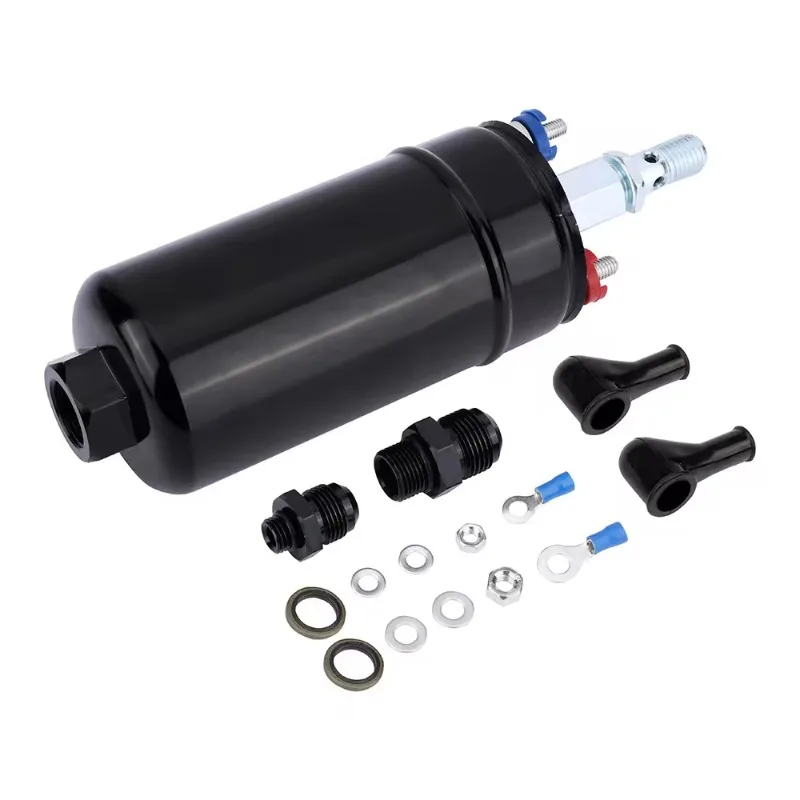 High Pressure Fuel Pump 300LPH Inline External Fuel Pump+8AN Outlet 044 Check Vavle Carbon Brush+Carbon Commutator Replaces High Pressure Fuel Pump 300LPH Inline External Fuel Pump+8AN Outlet 044 Check Vavle Carbon Brush+Carbon Commutator Replaces