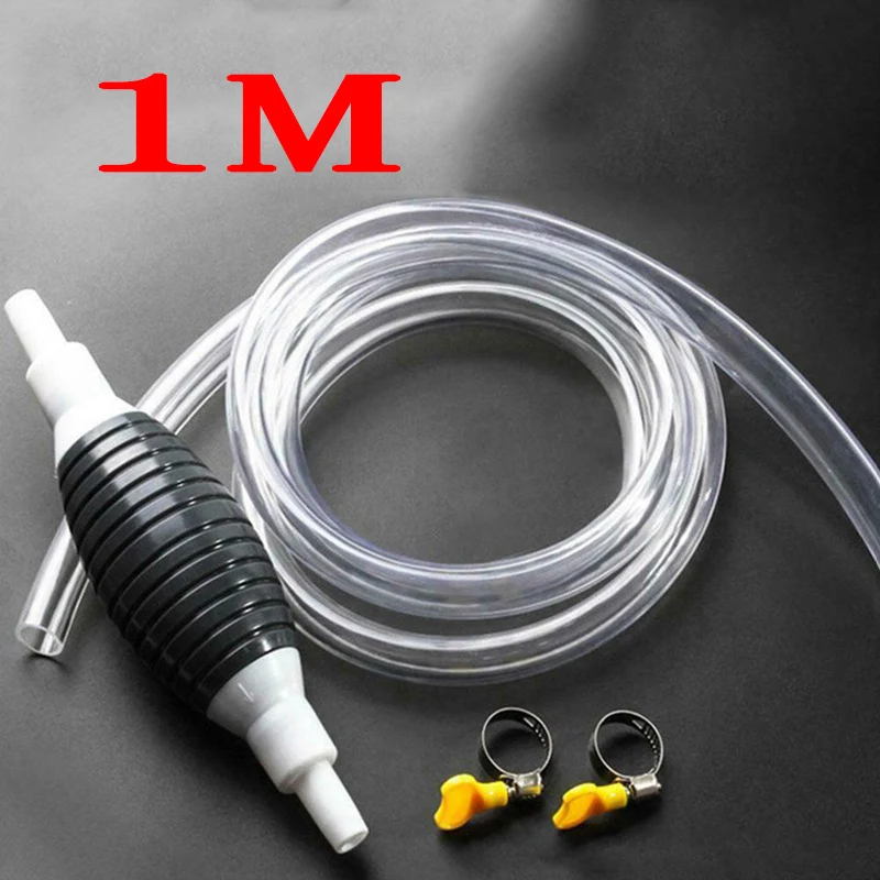 Car Emergency Fuel Extractor Universal Siphon Hose Pressurised Manual Self-priming Fuel Pump Car Engine Fuel Accessories