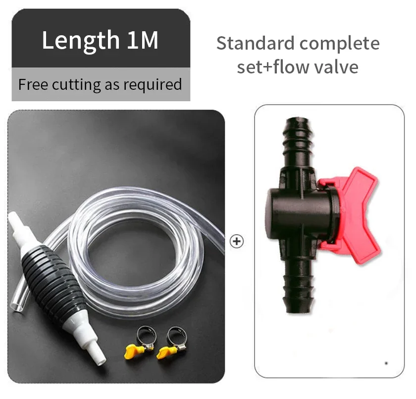 1set Universal Car Fuel Pump Kit DIY Cut Pipe Manual Hand Suction Pipe Pumping Durable for Liquid Petrol Tuning Fuel Diesel Pump