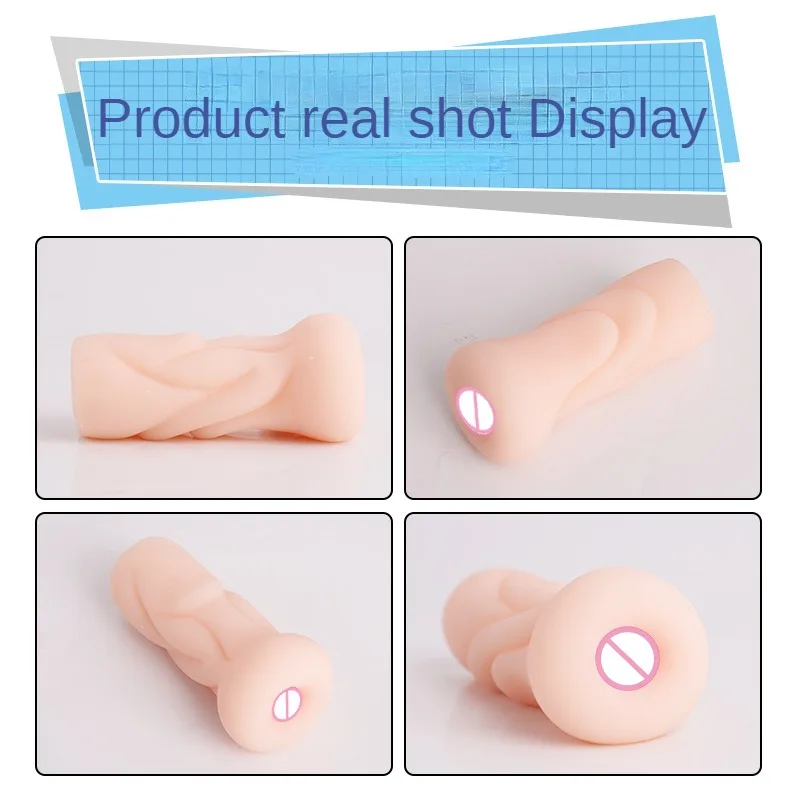 Men's Aircraft Cup Male Masturbator Oral Vaginal Anal Masturbation Soft Real Vagina Pocket Pussy Sex Toys for Men Blowjob