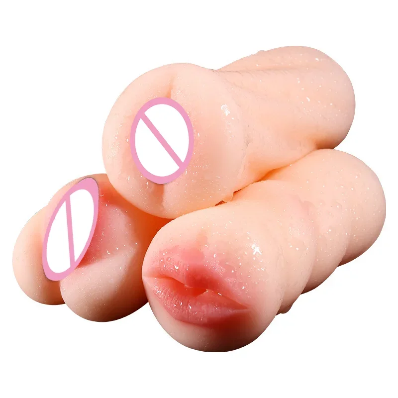 Realistic Deep Throat Vagina Artificial Real Pocket Pussy Oral Male Masturbator Blowjob Cup Erotic Sex Toys For Men Adult Games