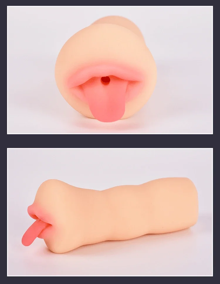 Realistic Deep Throat Vagina Artificial Real Pocket Pussy Oral Male Masturbator Blowjob Cup Erotic Sex Toys For Men Adult Games