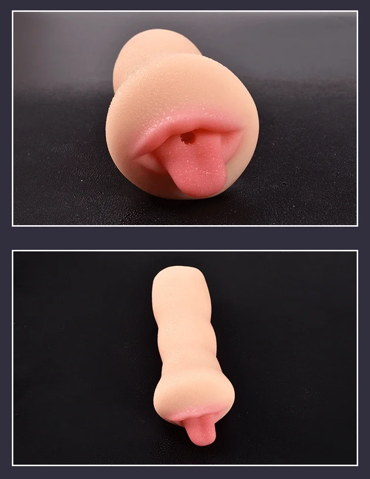 Realistic Deep Throat Vagina Artificial Real Pocket Pussy Oral Male Masturbator Blowjob Cup Erotic Sex Toys For Men Adult Games