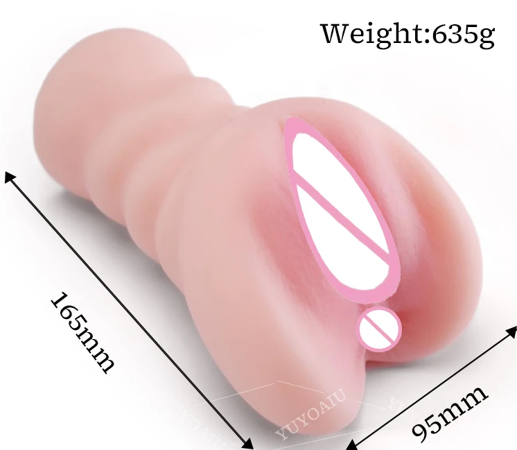 2 in 1 Realistic Vagina Anal Male Masturbator Sex Toys for Men with 3D Sex Portable Flesh Light Sex Doll Pocket Pussy for Men