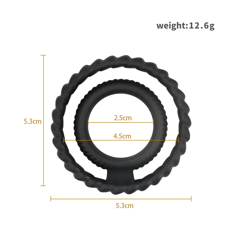 3 Pcs/Set Cock Ring Delay Ejaculation Adult Toys For Men Dick Enlargement Silicone Penis Ring Male Sex Toys Stronger Erection