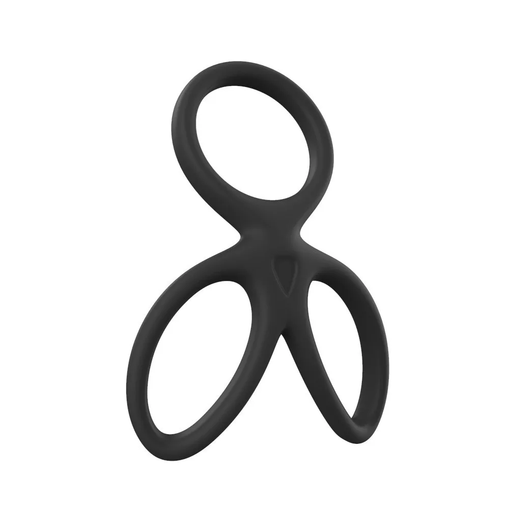 3 Pcs/Set Cock Ring Delay Ejaculation Adult Toys For Men Dick Enlargement Silicone Penis Ring Male Sex Toys Stronger Erection