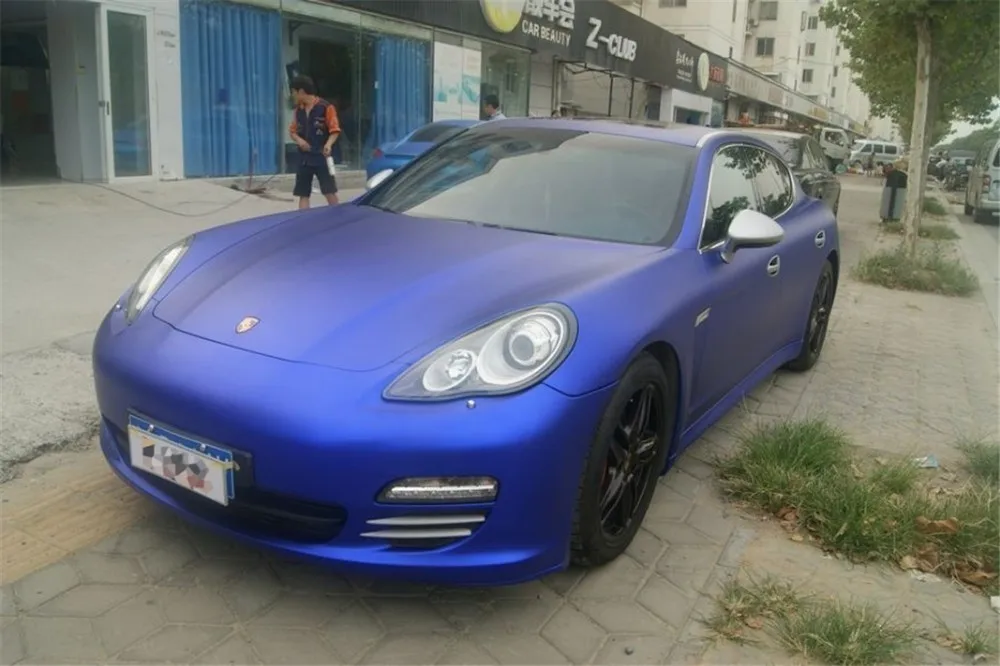 Multiple Colors Red Blue Gold Green Purple Matte Satin Chrome Vinyl Car Wrap Film Sticker Decal Bubble Free Car Wrapping Styling