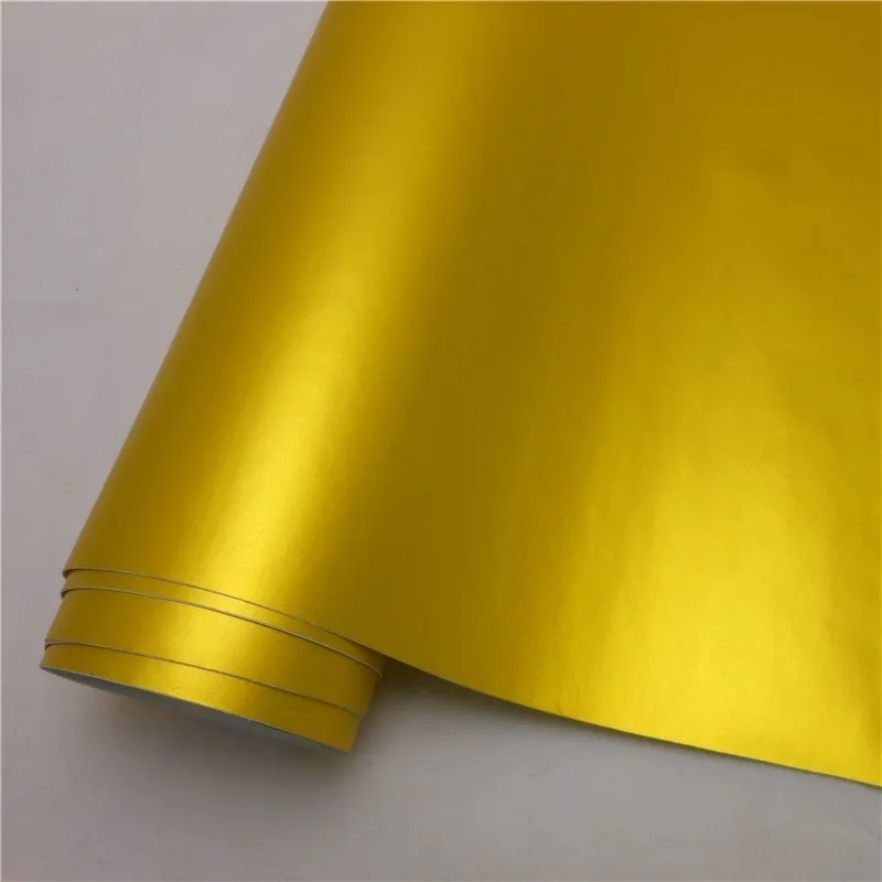 Multiple Colors Red Blue Gold Green Purple Matte Satin Chrome Vinyl Car Wrap Film Sticker Decal Bubble Free Car Wrapping Styling