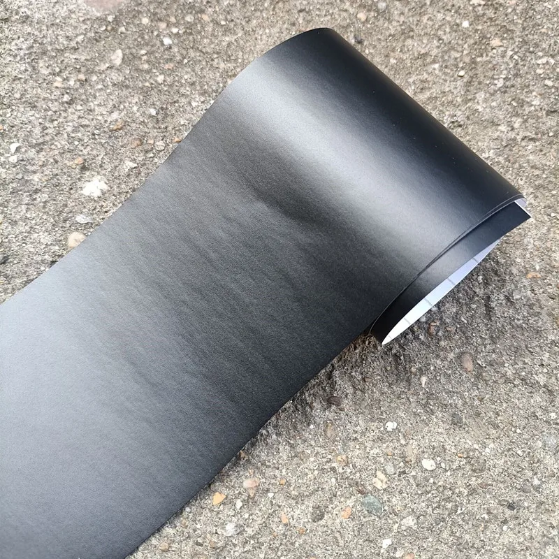 10cm Width Matte Gloss Black Air-Release Vinyl Wrap Roll Glossy Car Body Sticker Wrapping Foil
