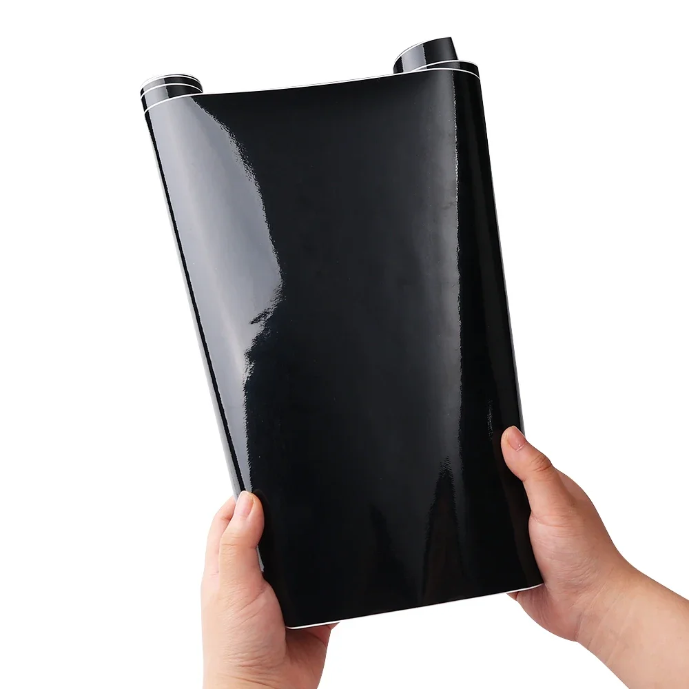 Gloss Black Car Body Film Vinyl Wrap Decals Self Adhesive Sticker Motorcycles Bike Auto Skin Color Changing Films 150*50cm