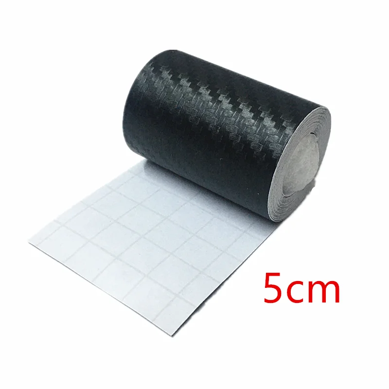 3M 3D Carbon Fiber Car Sticker DIY Paste Protector Strip Auto Door Sill Side Mirror Anti Scratch Tape Waterproof Protection Film