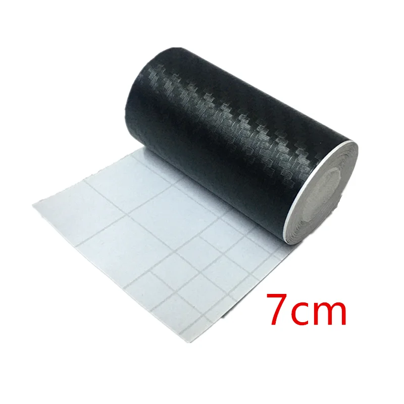 3M 3D Carbon Fiber Car Sticker DIY Paste Protector Strip Auto Door Sill Side Mirror Anti Scratch Tape Waterproof Protection Film