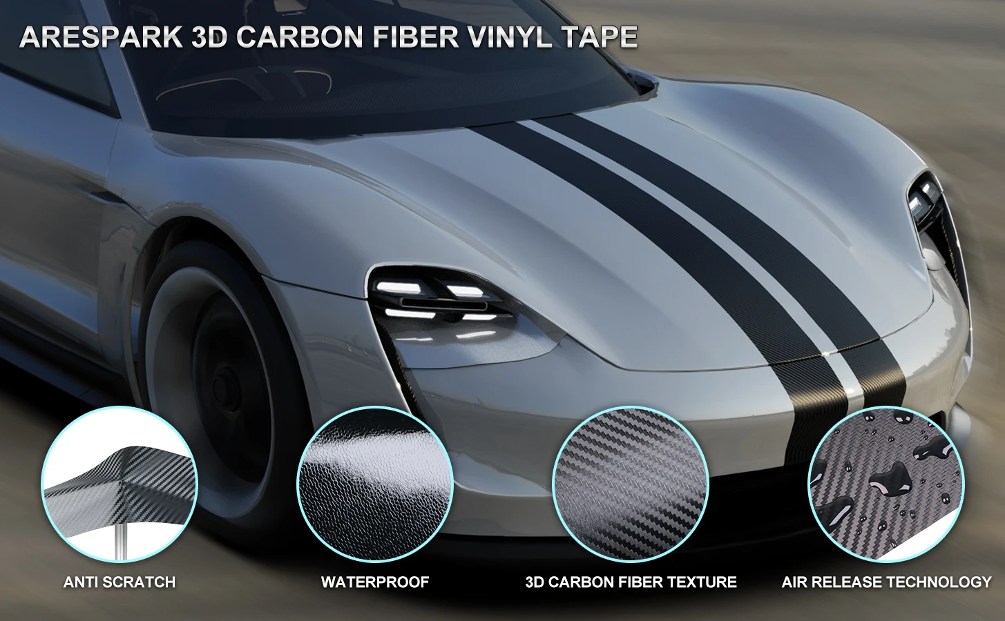 Carbon Fiber Vinyl Car Body Wrap Matte Accessories Glossy Black Sticker 3D 4D 5D 6D Auto Foil Cover Motorcycle Decoration Film