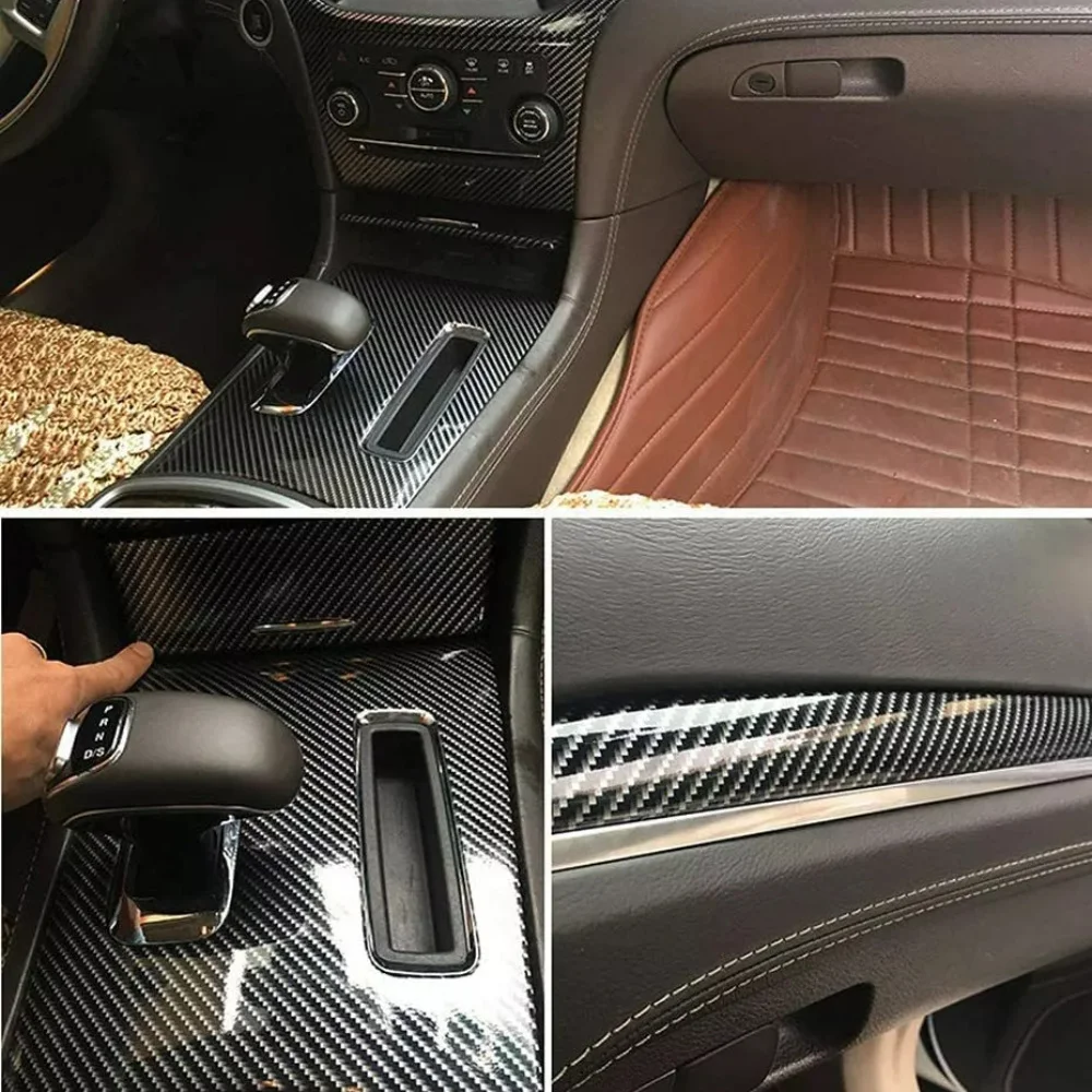 Carbon Fiber Vinyl Car Body Wrap Matte Accessories Glossy Black Sticker 3D 4D 5D 6D Auto Foil Cover Motorcycle Decoration Film