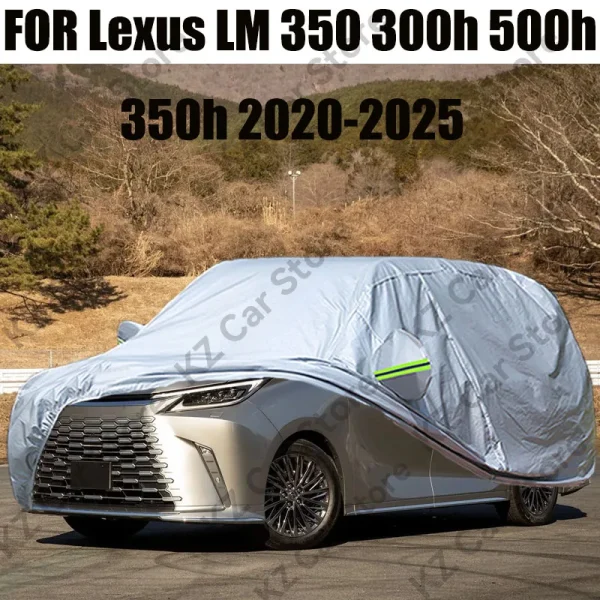 Car Cover For Lexus LM 350 300h 500h 350h 2020-2025 Full MPV Anti-UV Sun Rain Snow Prevent Outdoor Cover WindProof