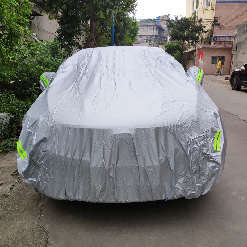Car Cover Outdoor Protection Full Exterior Snow Cover Sunshade Dustproof Protection Cover Universal for Hatchback Sedan SUV Car Cover Outdoor Protection Full Exterior Snow Cover Sunshade Dustproof Protection Cover Universal for Hatchback Sedan SUV