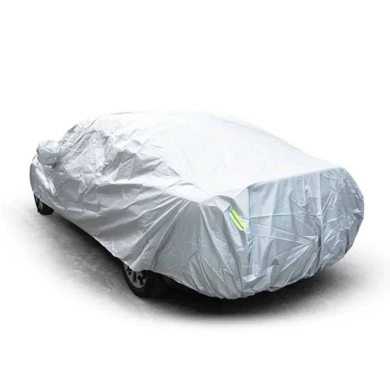 2132151-thp1rs.jpg Car Cover Outdoor Protection Full Exterior Snow Cover Sunshade Dustproof Protection Cover Universal for Hatchback Sedan SUV - Image 3