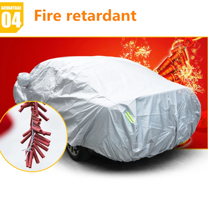 Car Cover Outdoor Protection Full Exterior Snow Cover Sunshade Dustproof Protection Cover Universal for Hatchback Sedan SUV Car Cover Outdoor Protection Full Exterior Snow Cover Sunshade Dustproof Protection Cover Universal for Hatchback Sedan SUV
