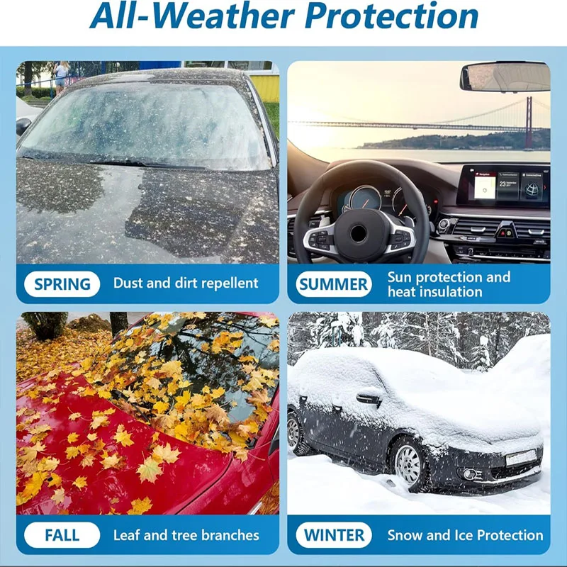 For Mazda CX9 All-Weather Car Covers  6-in-1 Waterproof Dustproof UV Proof Snowproof Scratch Resistant Protection
