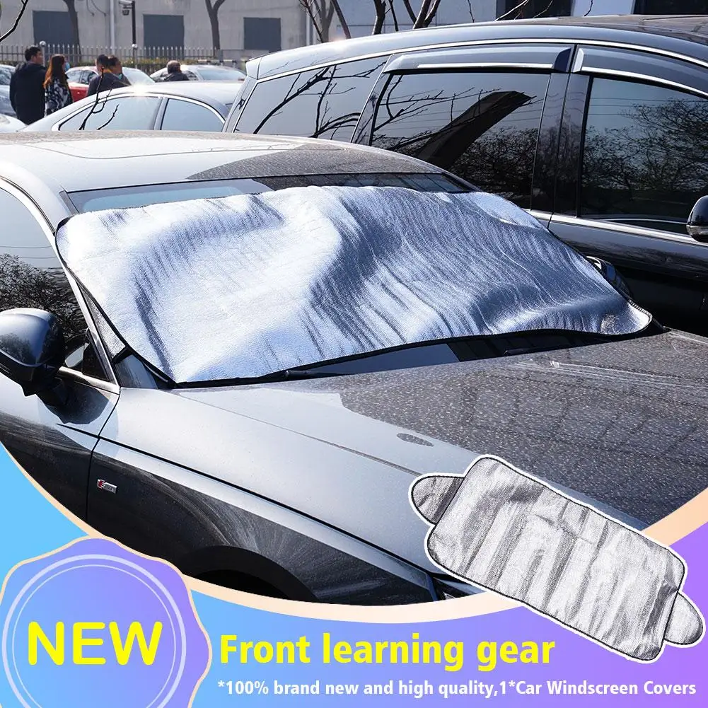 4-layers Car Windscreen Windshield Frost Cover Ice Front Protector Cover 70*150cm Universal Car Accessories