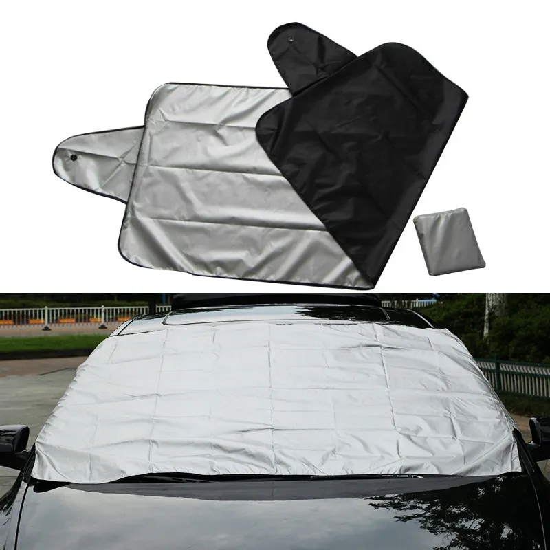 Car Exterior Protection Snow Blocked Car Covers Snow Ice Protector Visor Sun Shade Front Rear Windshield Cover Block Shields