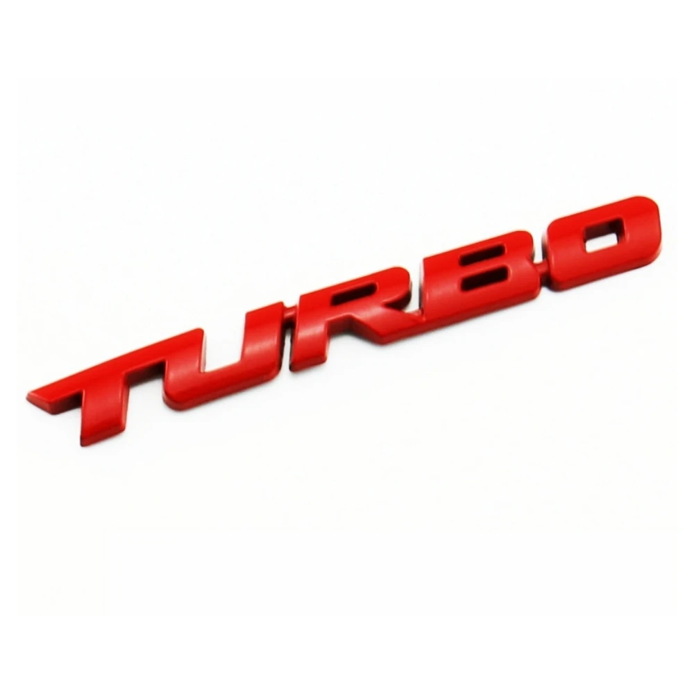 3D Metal Stickers Automotive Turbo charging Stickers