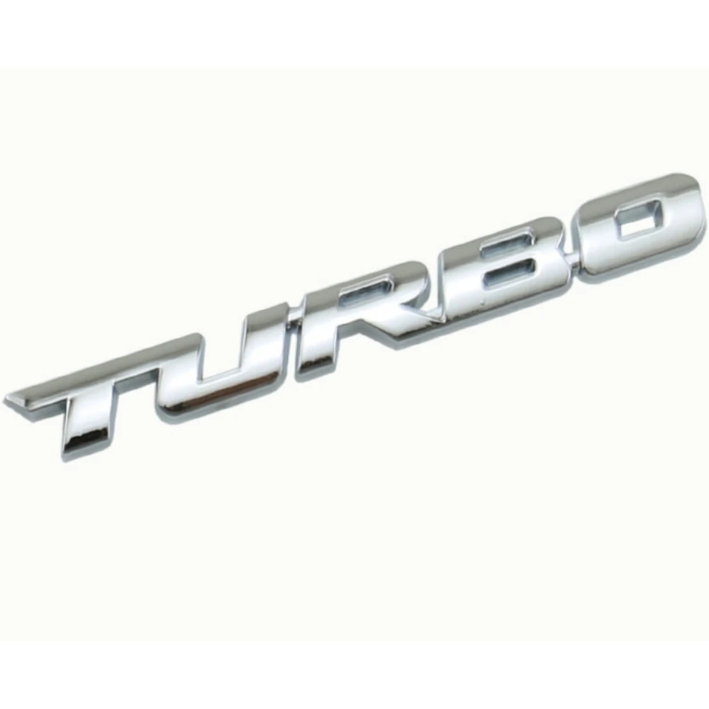 3D Metal Stickers Automotive Turbo charging Stickers