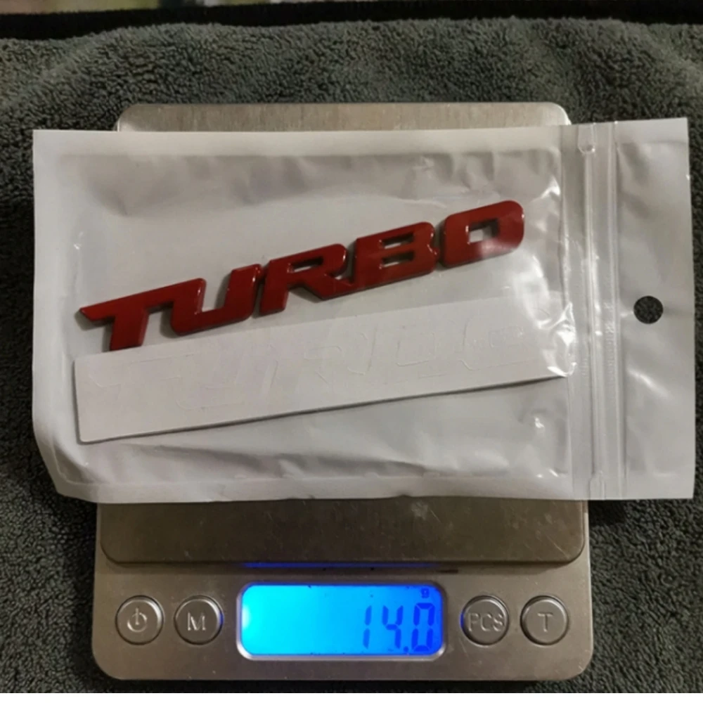 3D Metal Stickers Automotive Turbo charging Stickers