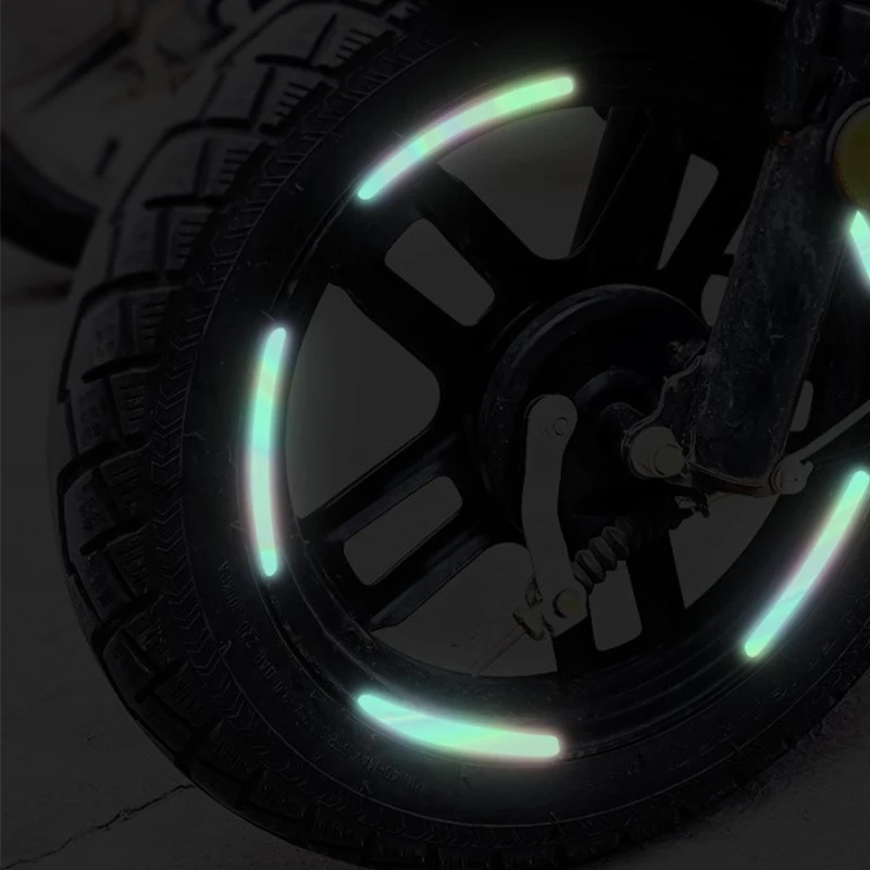 Car Wheel Reflective Stickers Luminous Valve Caps Fluorescent Motorcycle Bicycle Wheel Styling Tyre Hub Universal Accessories