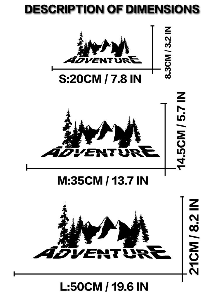 Forest adventure off-road rear windshield camping glass body modification personalized pickup truck sticker waterproof