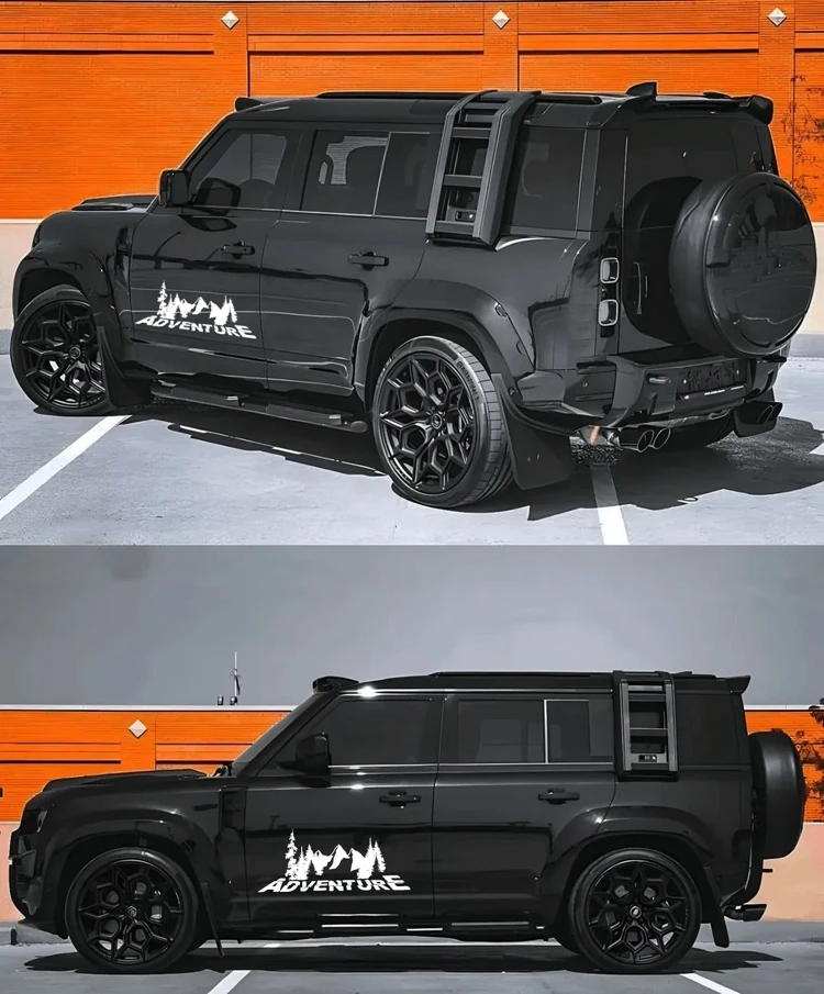 Forest adventure off-road rear windshield camping glass body modification personalized pickup truck sticker waterproof