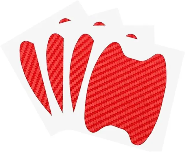 4Pcs/Set Car Door Sticker Carbon Fiber Scratches Resistant Cover Auto Handle Protection Film Exterior Styling Accessories