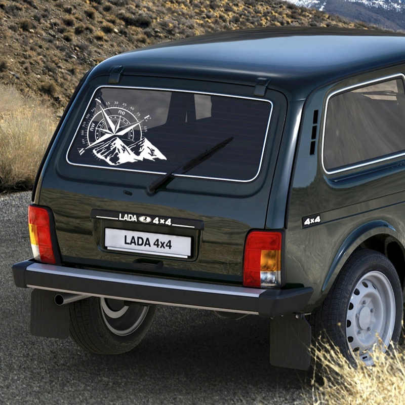 JP exterior decoration Die Cut Vinyl Decals of various sizes for compass wind rose waterproof car decor cover scratch sticker