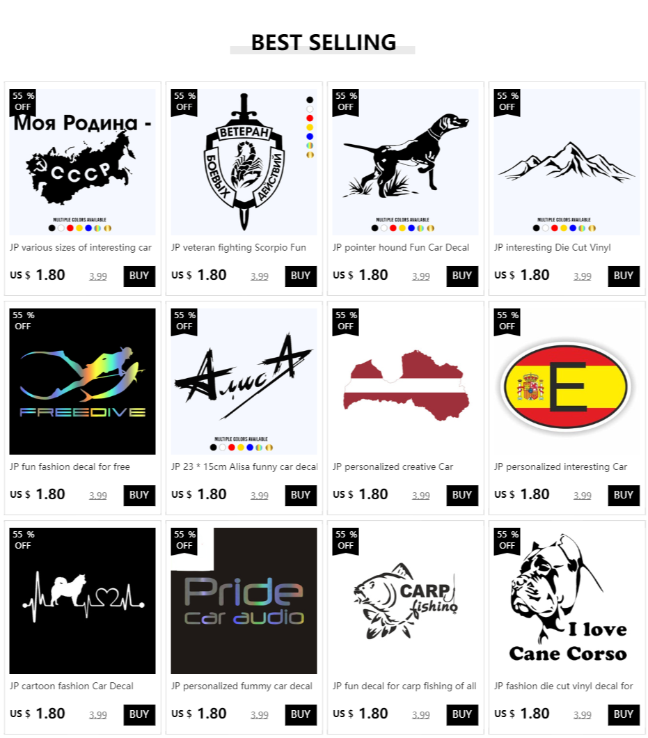 JP exterior decoration Die Cut Vinyl Decals of various sizes for compass wind rose waterproof car decor cover scratch sticker