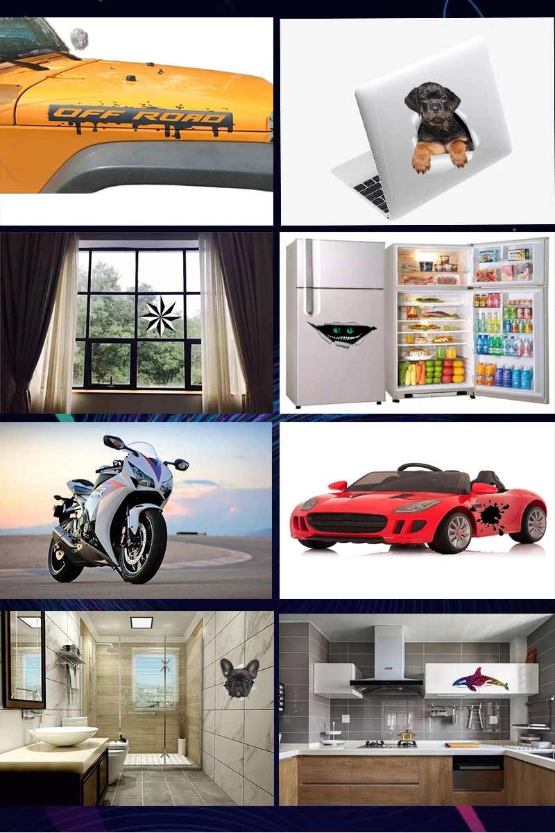 JP exterior decoration Die Cut Vinyl Decals of various sizes for compass wind rose waterproof car decor cover scratch sticker