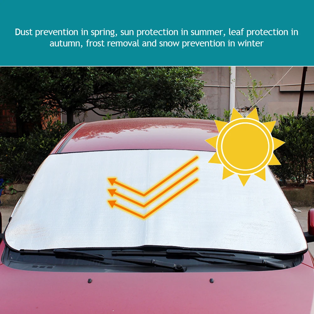 Car Windshield Foldable Sun Shade Visor Cover Block Reflector Portable Breathable Anti UV Protector Screen
