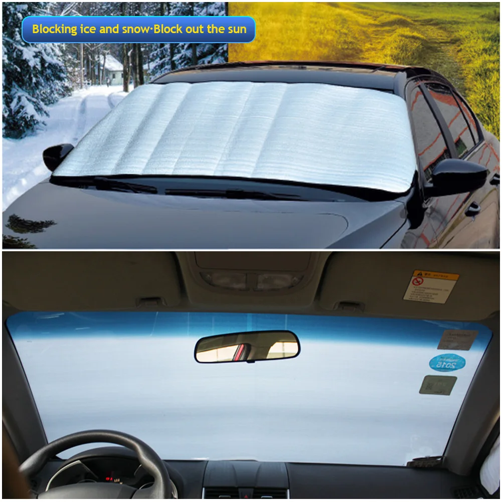 Car Windshield Foldable Sun Shade Visor Cover Block Reflector Portable Breathable Anti UV Protector Screen