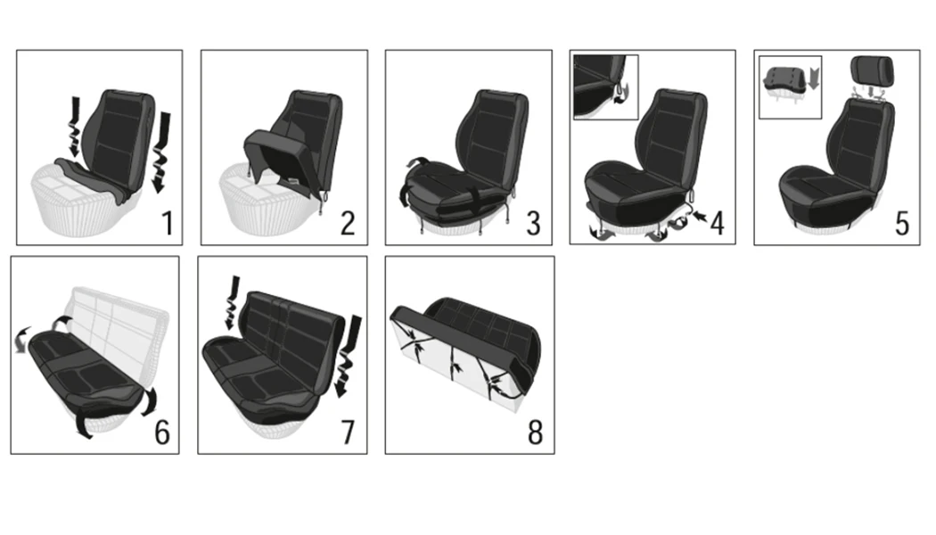 AUTO PLUS  Car Seat Covers Universal Size Fit For Most Car Suv Truck Van Car Accessories Interior Seat Covers For Car Full Set