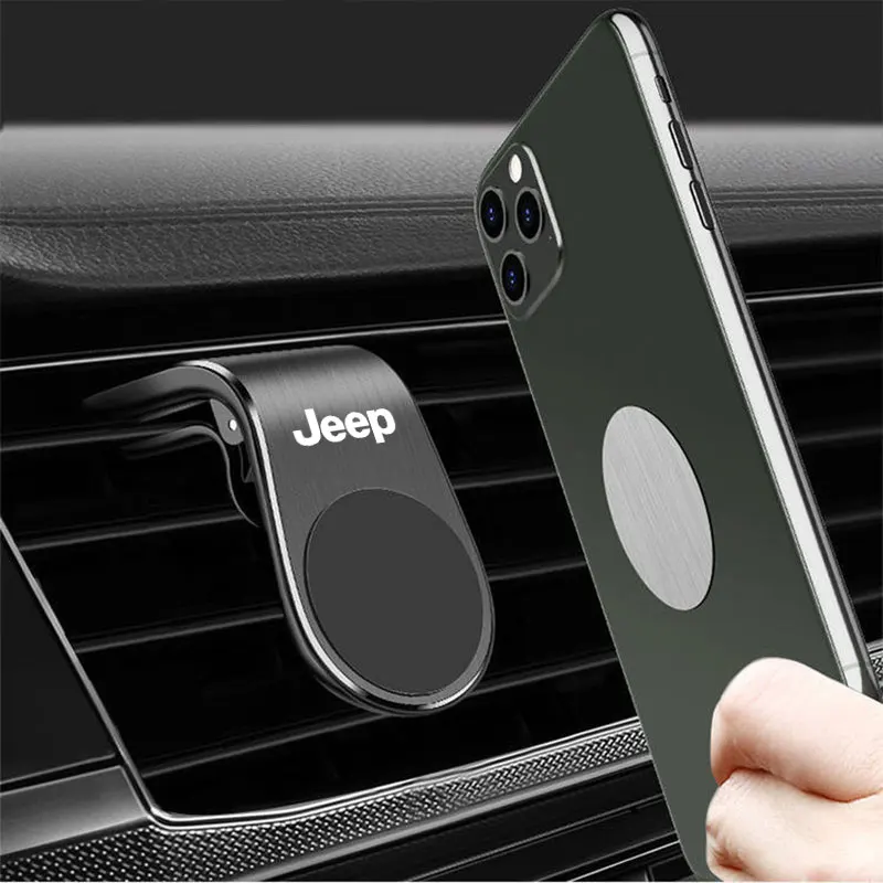 Magnetic Car Phone Holder Air Vent Phone Mount GPS Bracket For Jeep Renegade Compass Grand Cherokee Wrangler Patriot Accessories